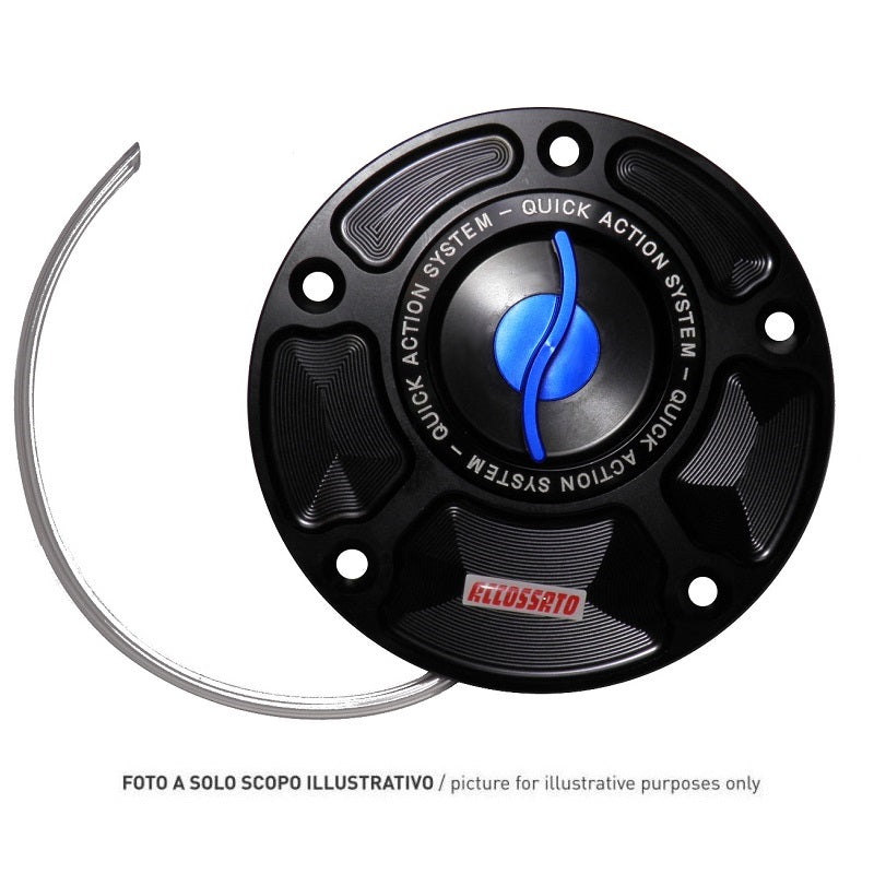 Tappo Per Serbatoio Carburante con Chiusura Rapida Accossato, ricavato in alluminio CNC