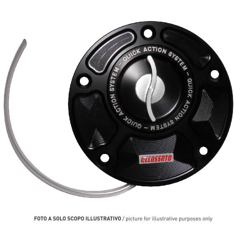 Tappo Per Serbatoio Carburante con Chiusura Rapida Accossato, ricavato in alluminio CNC