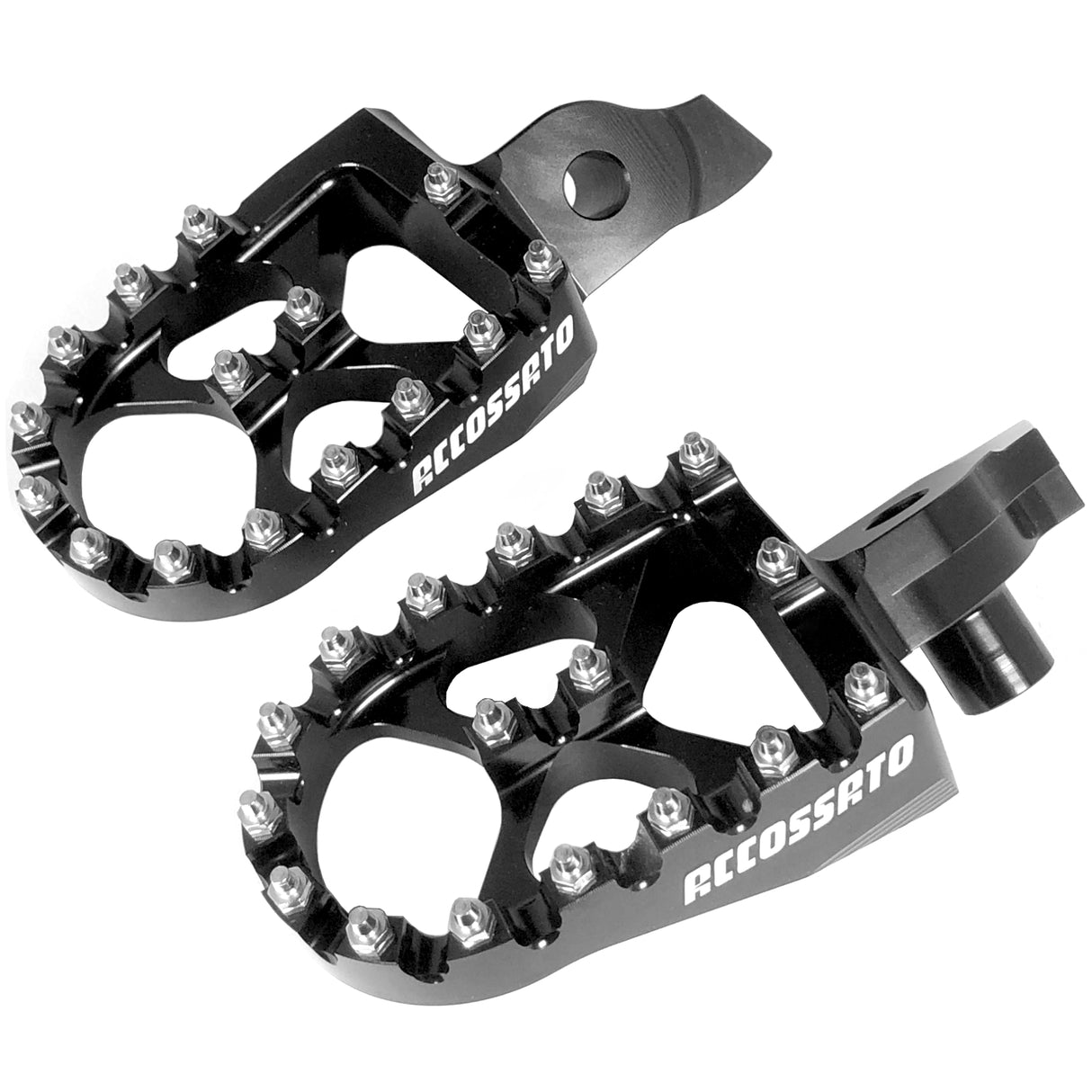 Pedane Maggiorate, realizzate in ergal, per moto da cross, enduro e fuori strada