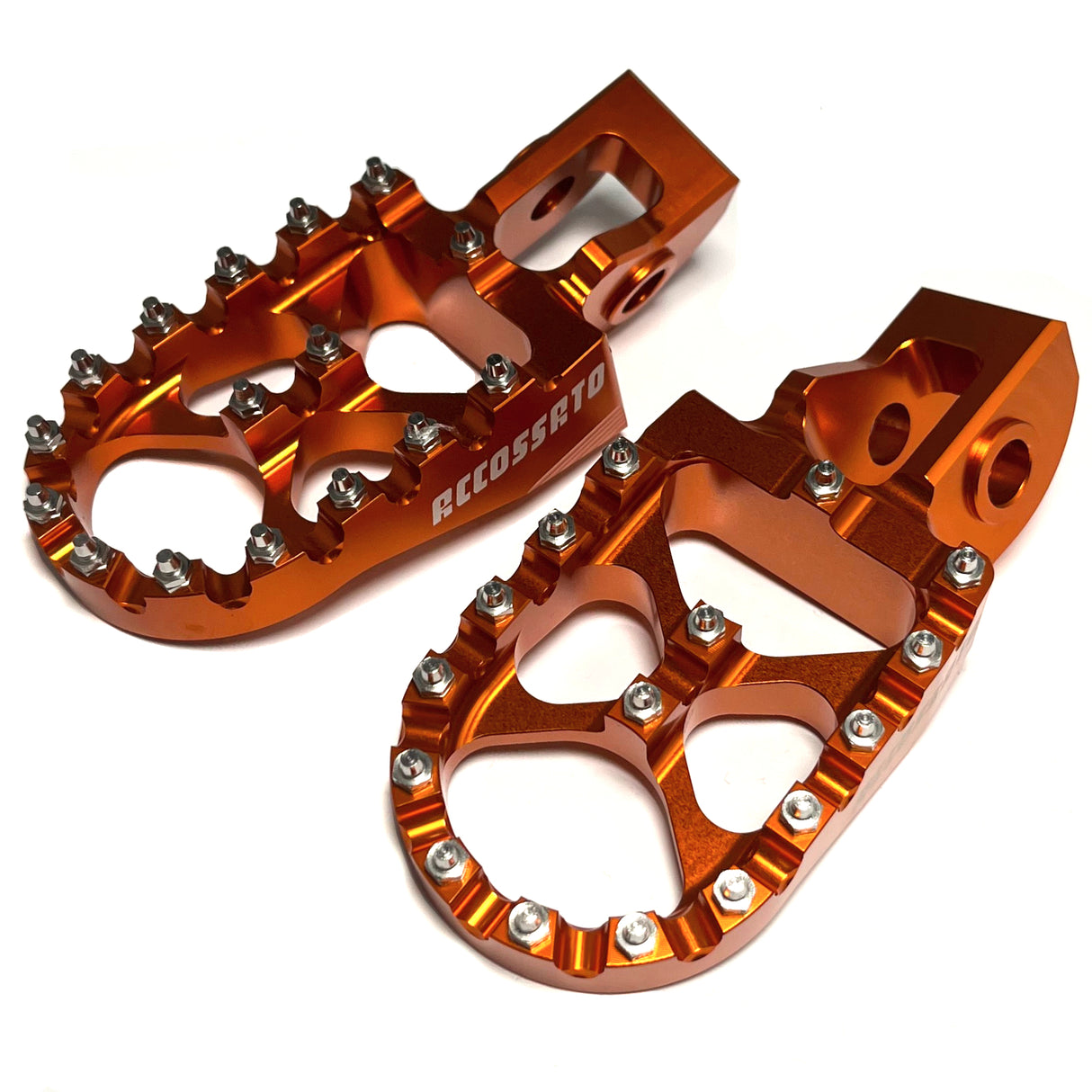 Pedane Maggiorate, realizzate in ergal, per moto da cross, enduro e fuori strada