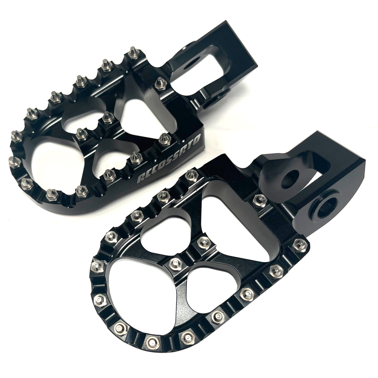 Pedane Maggiorate, realizzate in ergal, per moto da cross, enduro e fuori strada