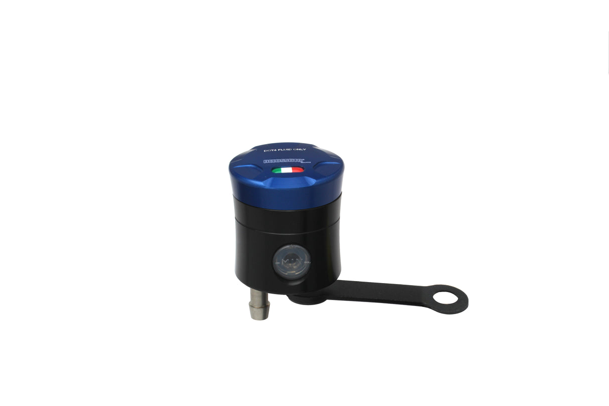 Serbatoio Olio Frizione In Alluminio Ricavato CNC Accossato, 15 cm3 Con Uscita Olio Verticale, Fornito Con Staffa Dritta