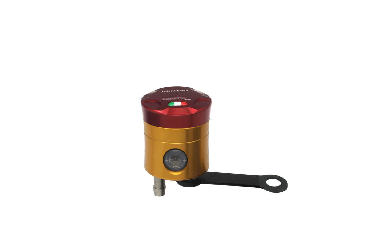 Serbatoio Olio Frizione In Alluminio Ricavato CNC Accossato, 15 cm3 Con Uscita Olio Verticale, Fornito Con Staffa Dritta