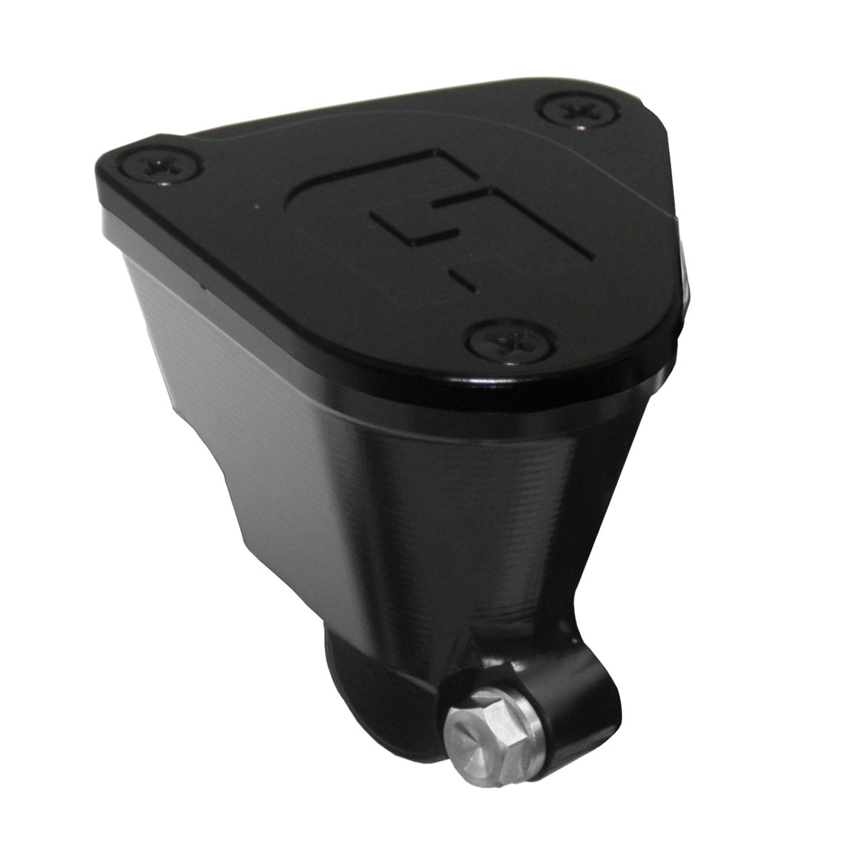 Serbatoio Olio Freno In Alluminio Ricavato CNC Accossato, 28 cm3 Per Pompa Ready To Brake. Serbatoio Nero - Tappo Colorato