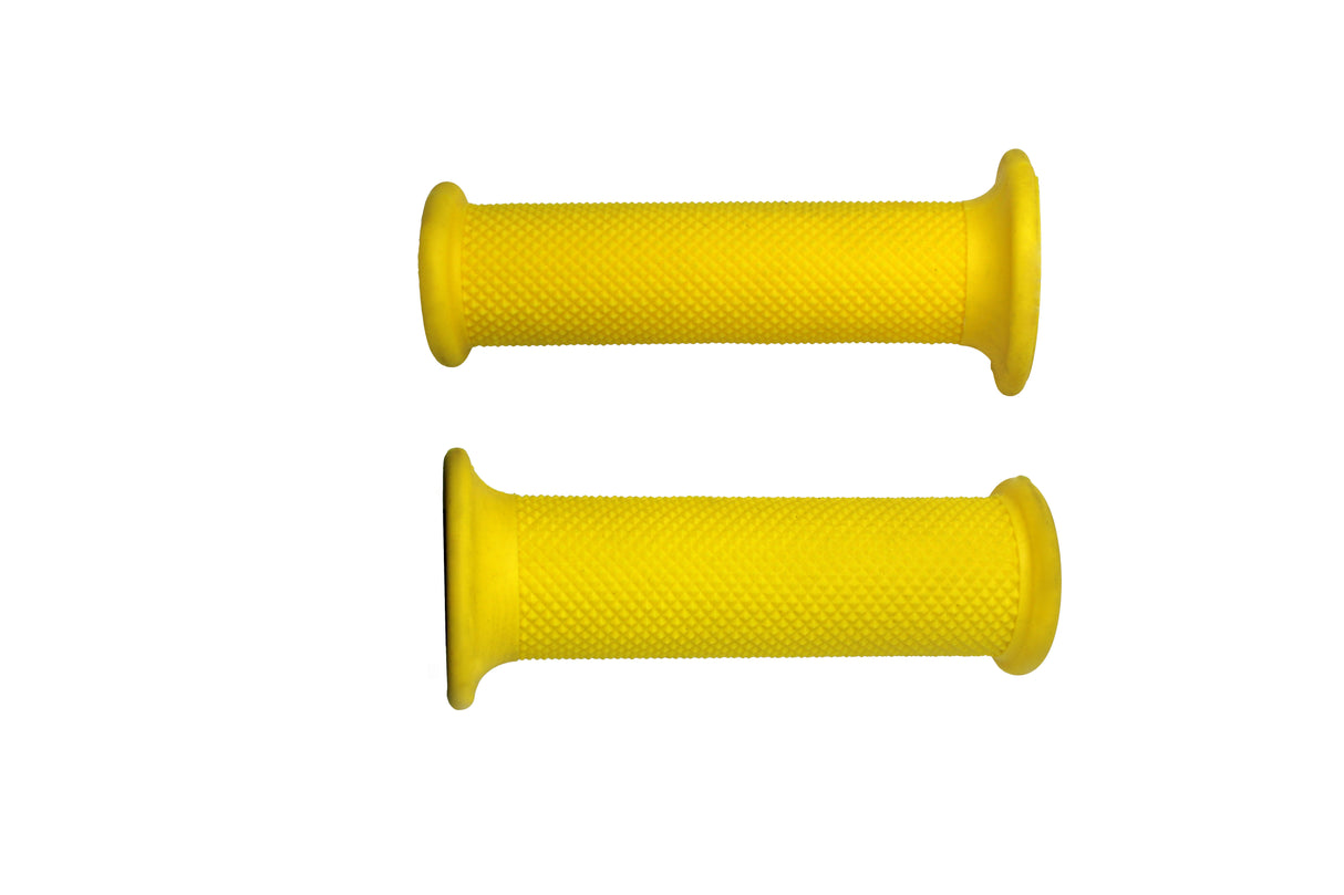 Coppia di Manopole Racing Accossato In Mescola Semi-rigida Monocolore