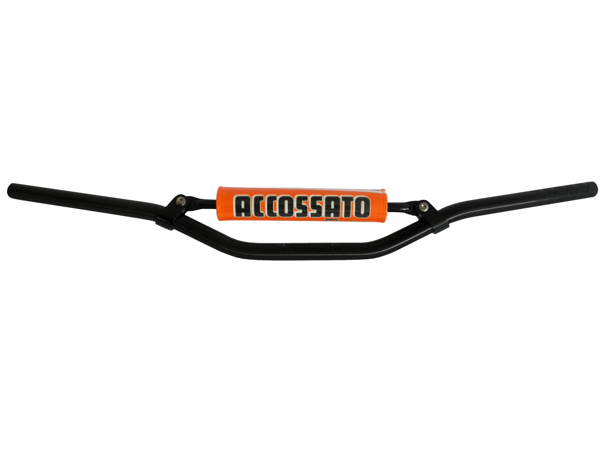 Manubrio Accossato In Alluminio Ø22 mm - Piega Media e Piega Bassa per Moto Adventure,Scrambler,Hypermotard e Naked