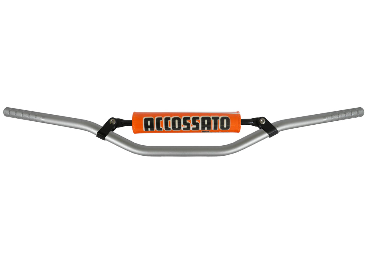 Manubrio Accossato In Alluminio Ø22 mm - Piega Media e Piega Bassa per Moto Adventure,Scrambler,Hypermotard e Naked