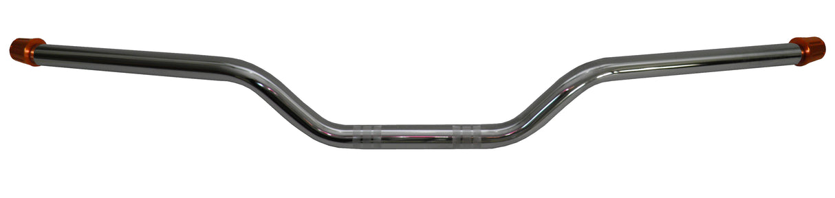 Manubrio Accossato In Acciaio Cromato Con Diametro Costante - 22 mm