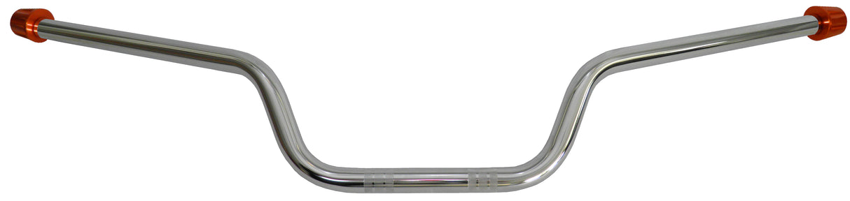 Manubrio Accossato In Acciaio Cromato Con Diametro Costante - 22 mm