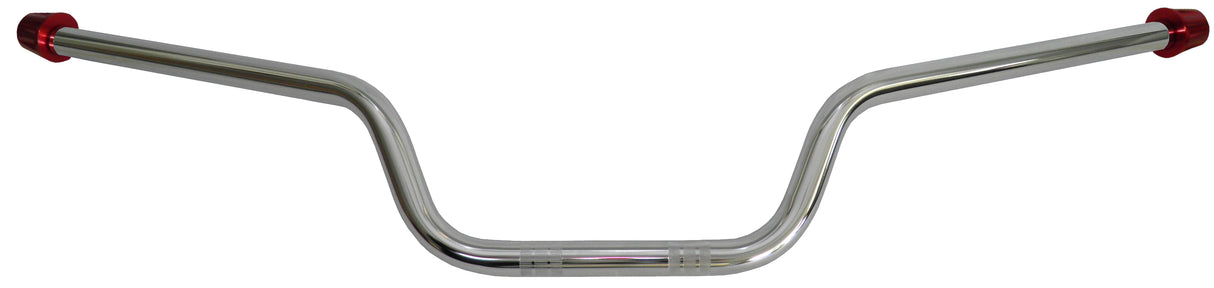 Manubrio Accossato In Acciaio Cromato Con Diametro Costante - 22 mm