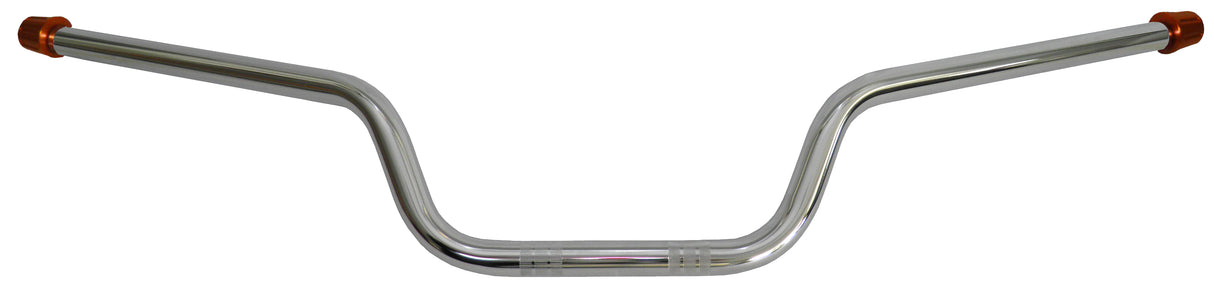 Manubrio Accossato In Acciaio Cromato Con Diametro Costante - 22 mm