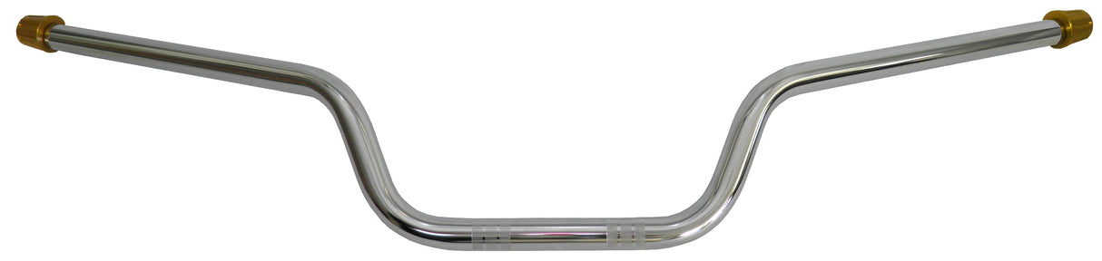 Manubrio Accossato In Acciaio Cromato Con Diametro Costante - 22 mm