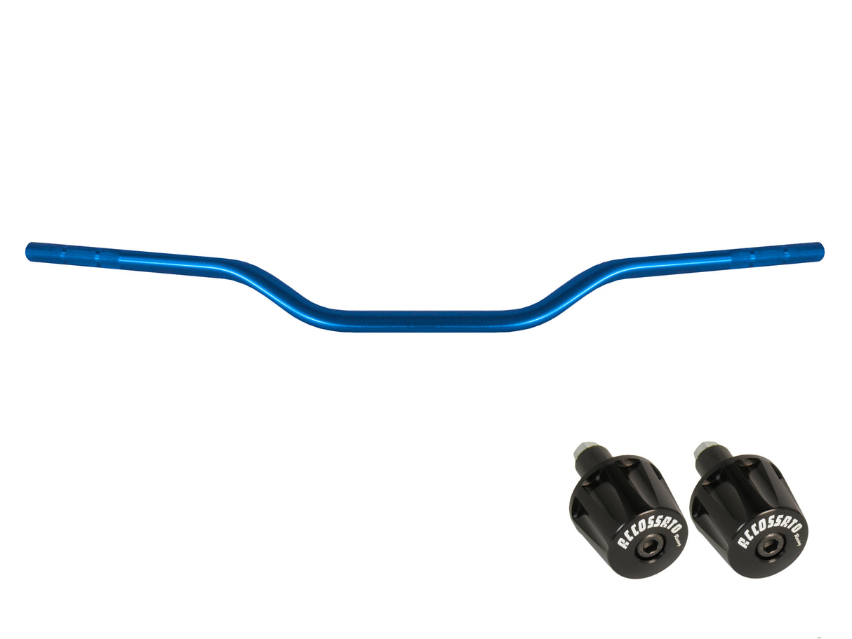 Manubrio Accossato In Alluminio Con Diametro Costante - 22 mm