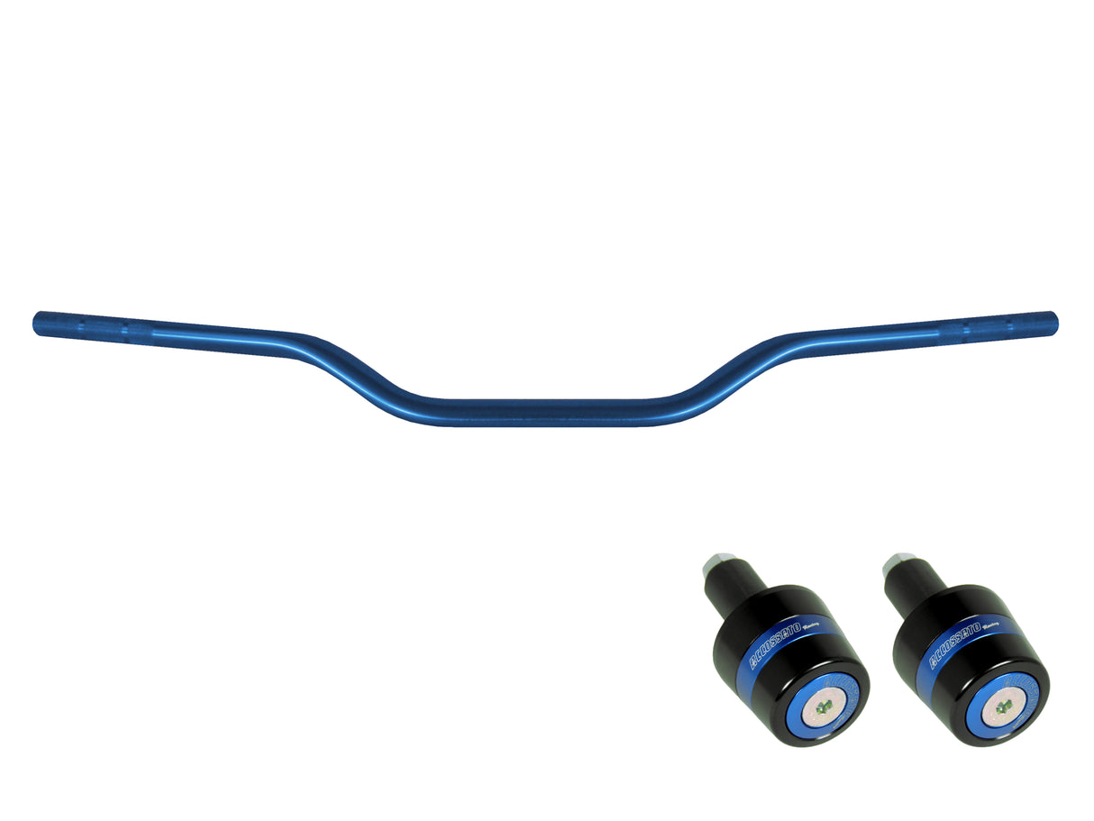 Manubrio Accossato In Alluminio Con Diametro Costante - 22 mm