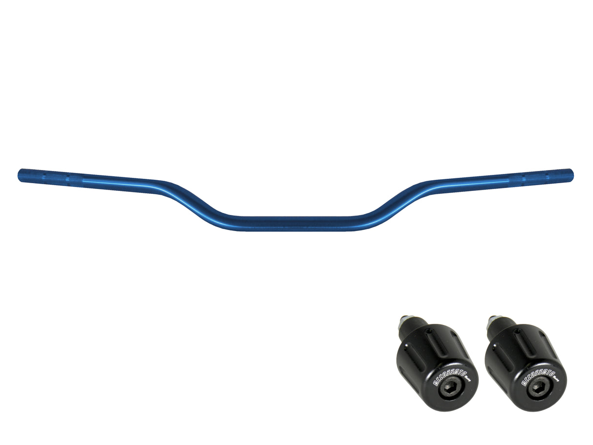 Manubrio Accossato In Alluminio Con Diametro Costante - 22 mm