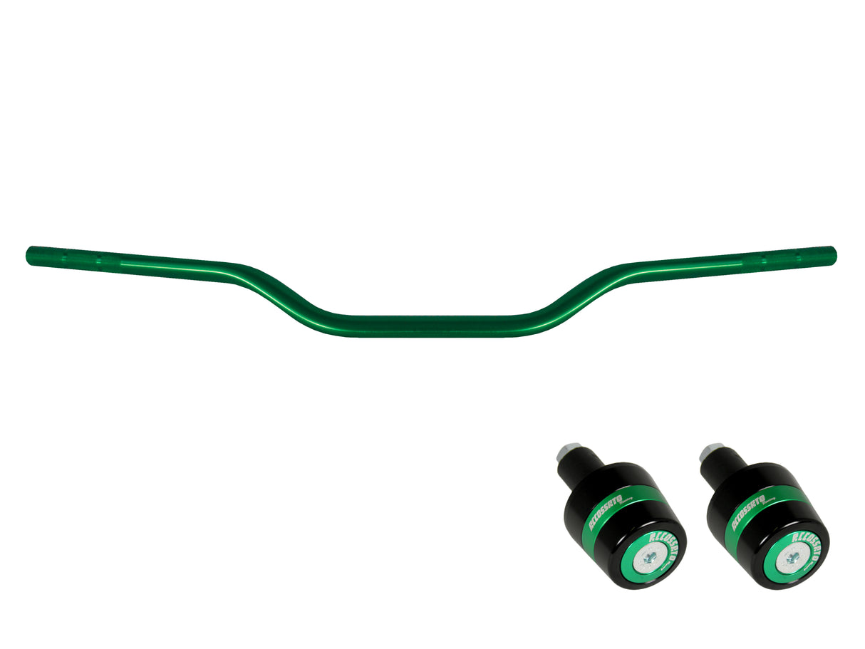 Manubrio Accossato In Alluminio Con Diametro Costante - 22 mm