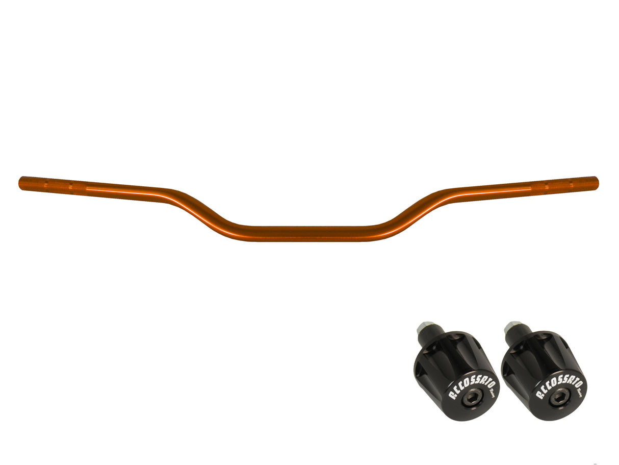 Manubrio Accossato In Alluminio Con Diametro Costante - 22 mm