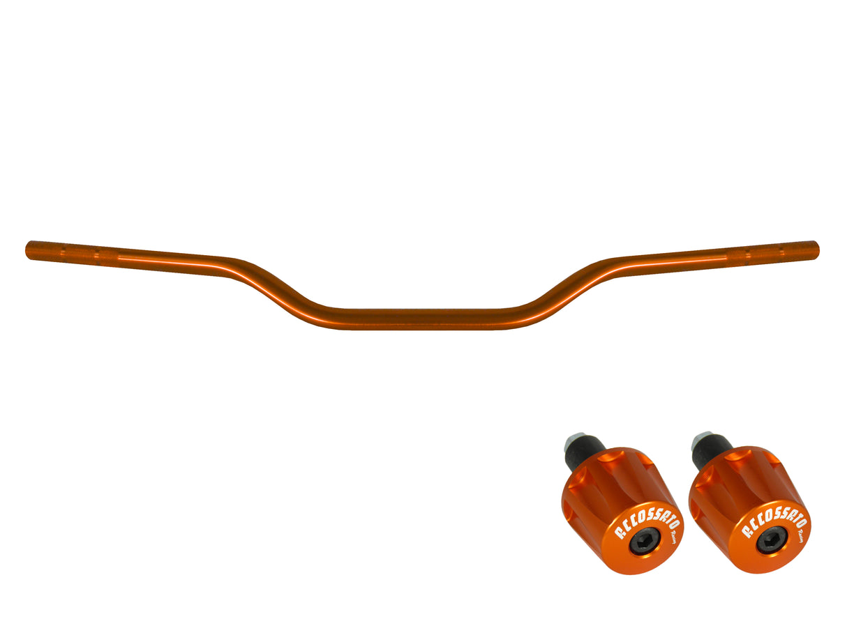 Manubrio Accossato In Alluminio Con Diametro Costante - 22 mm