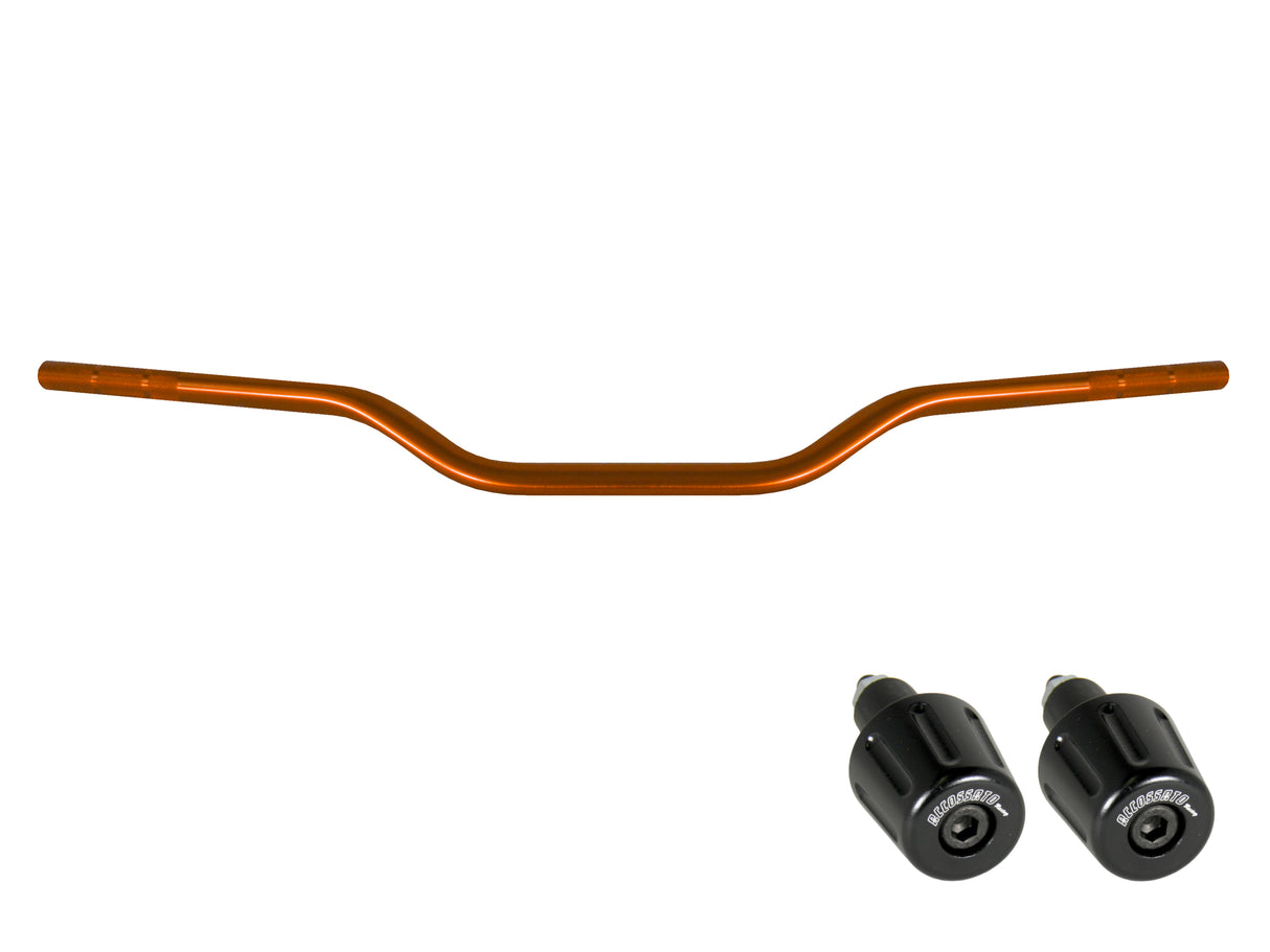 Manubrio Accossato In Alluminio Con Diametro Costante - 22 mm