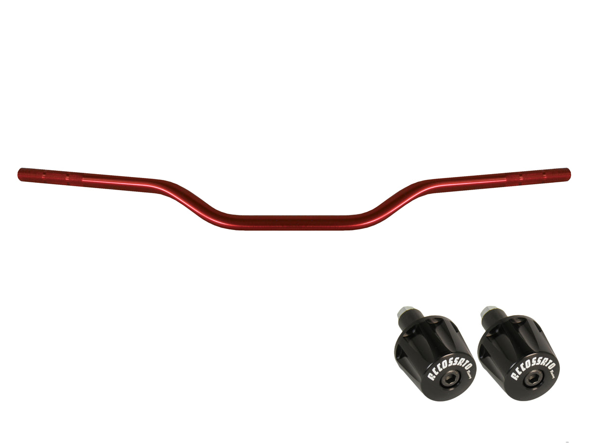 Manubrio Accossato In Alluminio Con Diametro Costante - 22 mm