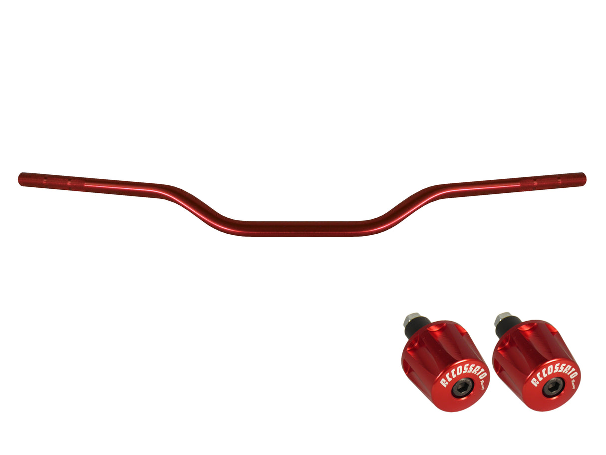 Manubrio Accossato In Alluminio Con Diametro Costante - 22 mm