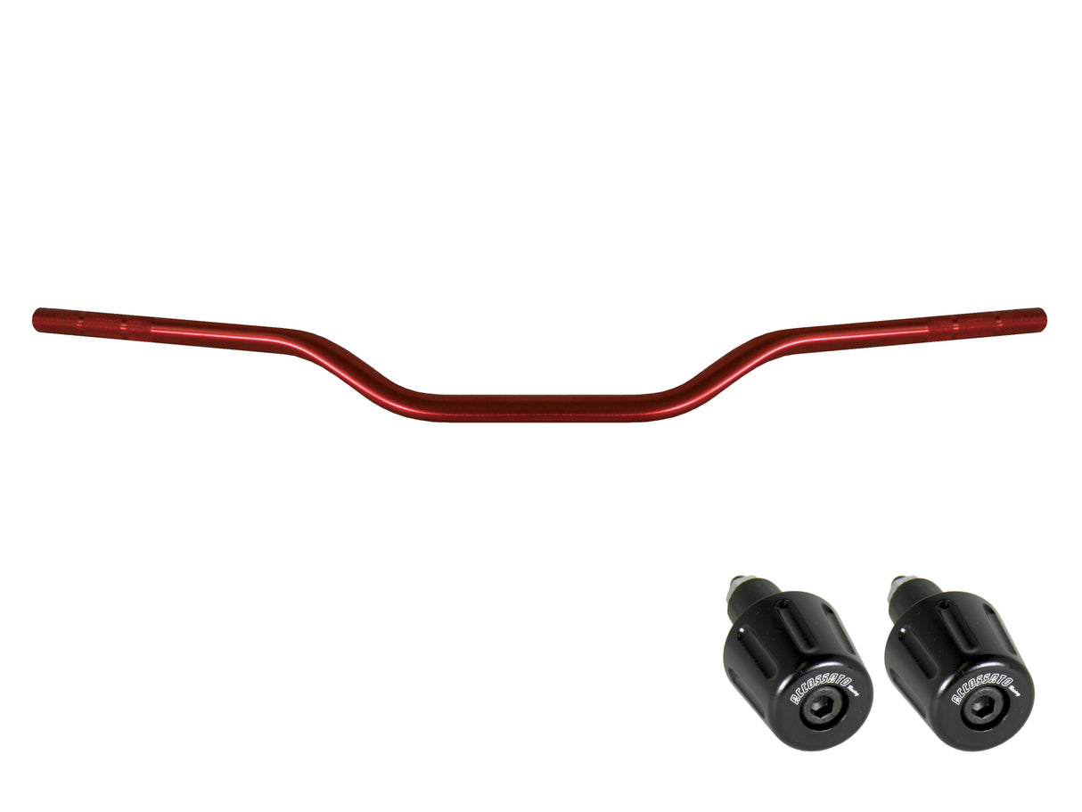 Manubrio Accossato In Alluminio Con Diametro Costante - 22 mm