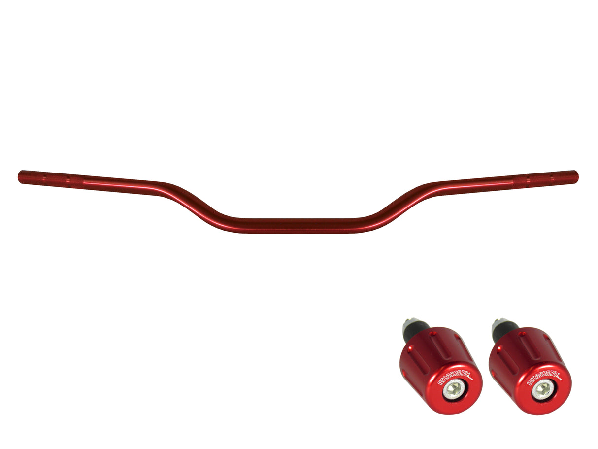 Manubrio Accossato In Alluminio Con Diametro Costante - 22 mm