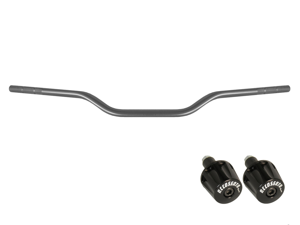 Manubrio Accossato In Alluminio Con Diametro Costante - 22 mm