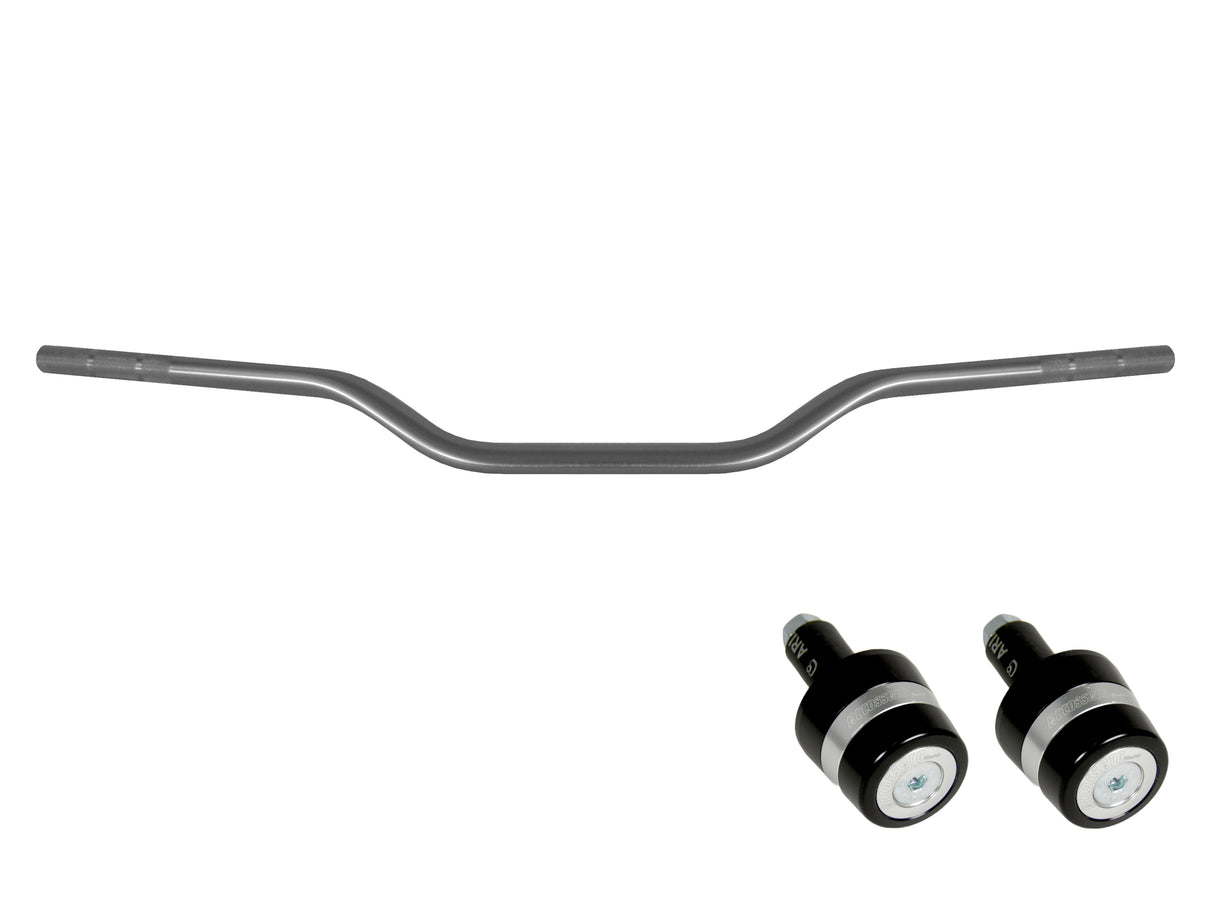 Manubrio Accossato In Alluminio Con Diametro Costante - 22 mm