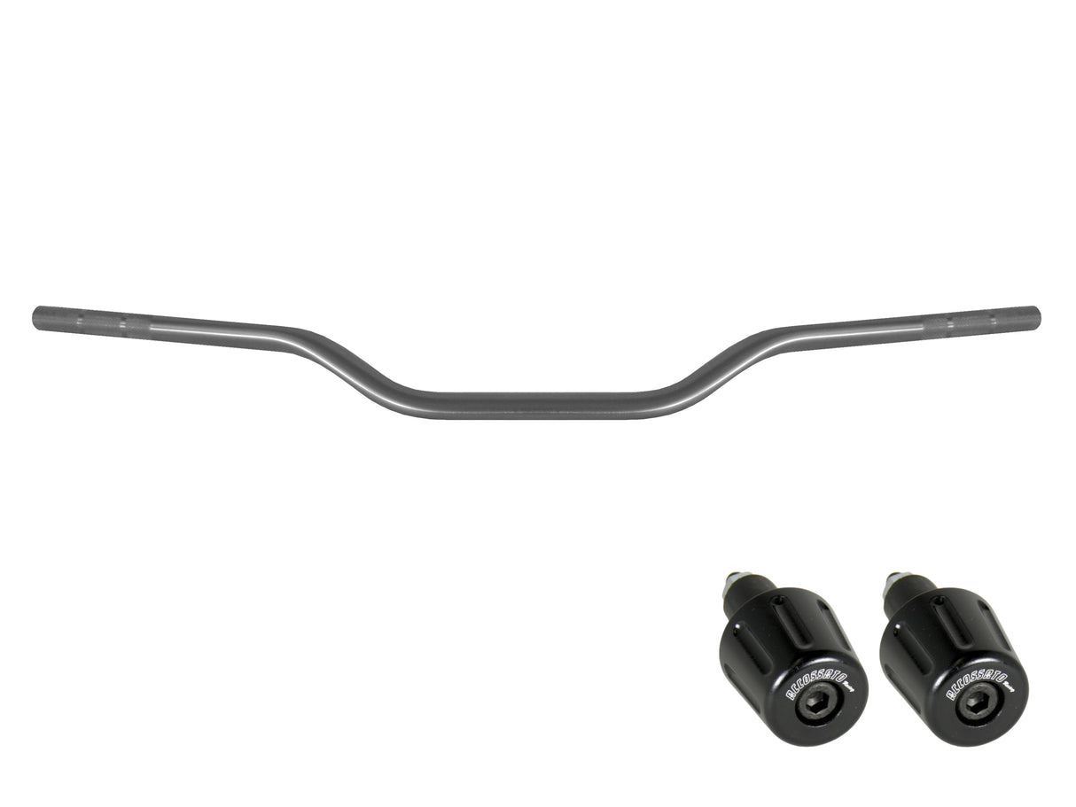 Manubrio Accossato In Alluminio Con Diametro Costante - 22 mm