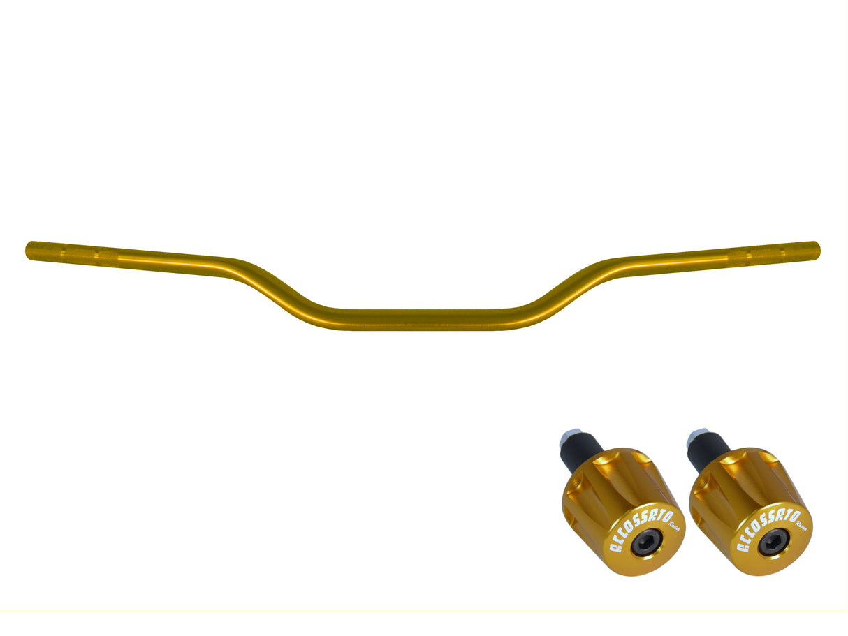 Manubrio Accossato In Alluminio Con Diametro Costante - 22 mm