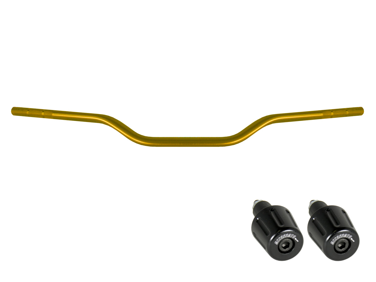 Manubrio Accossato In Alluminio Con Diametro Costante - 22 mm