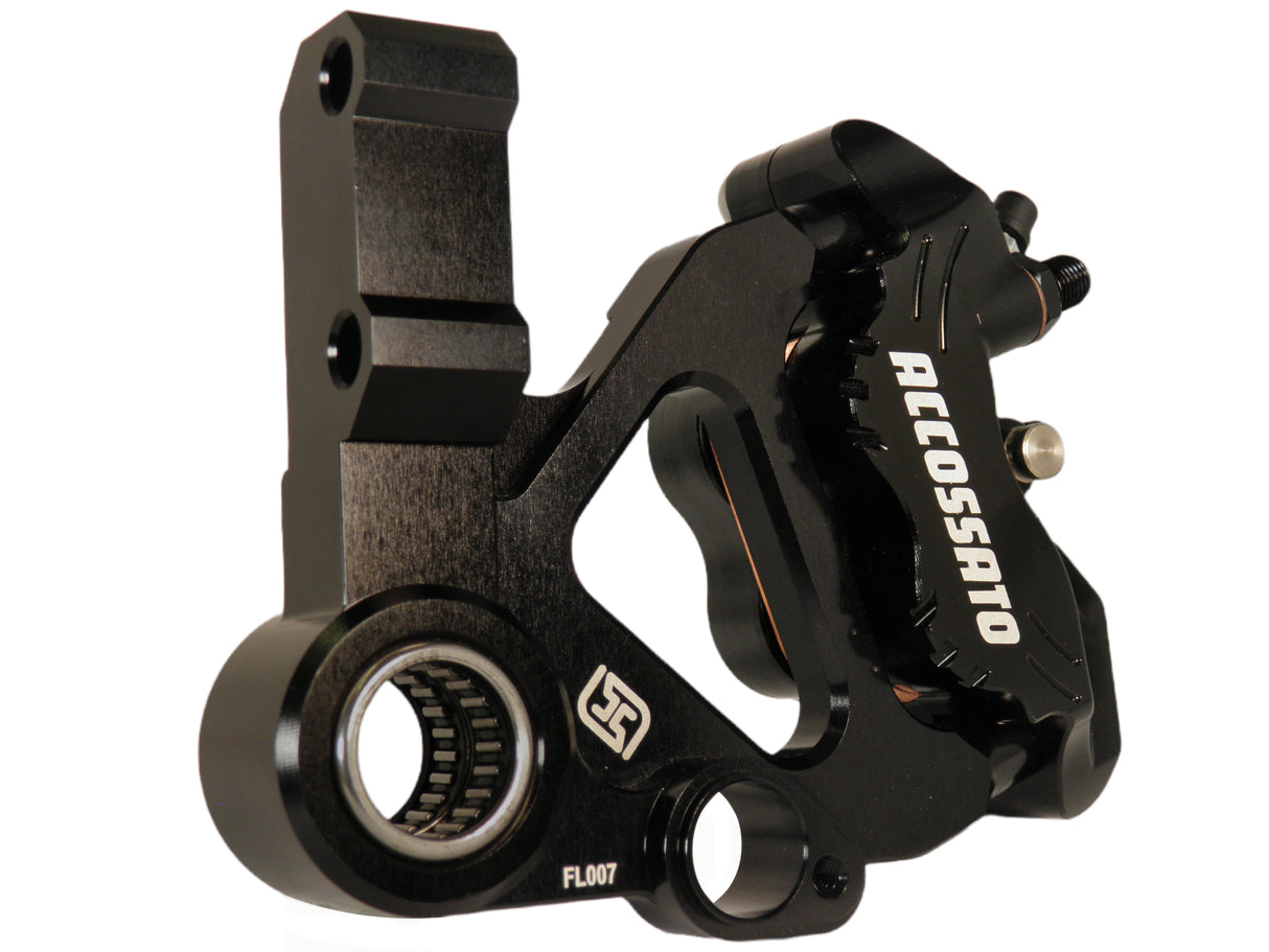 Kit Pinza Freno Radiale Anteriore Sinistra PZ014 + Staffa di Montaggio per Vespa