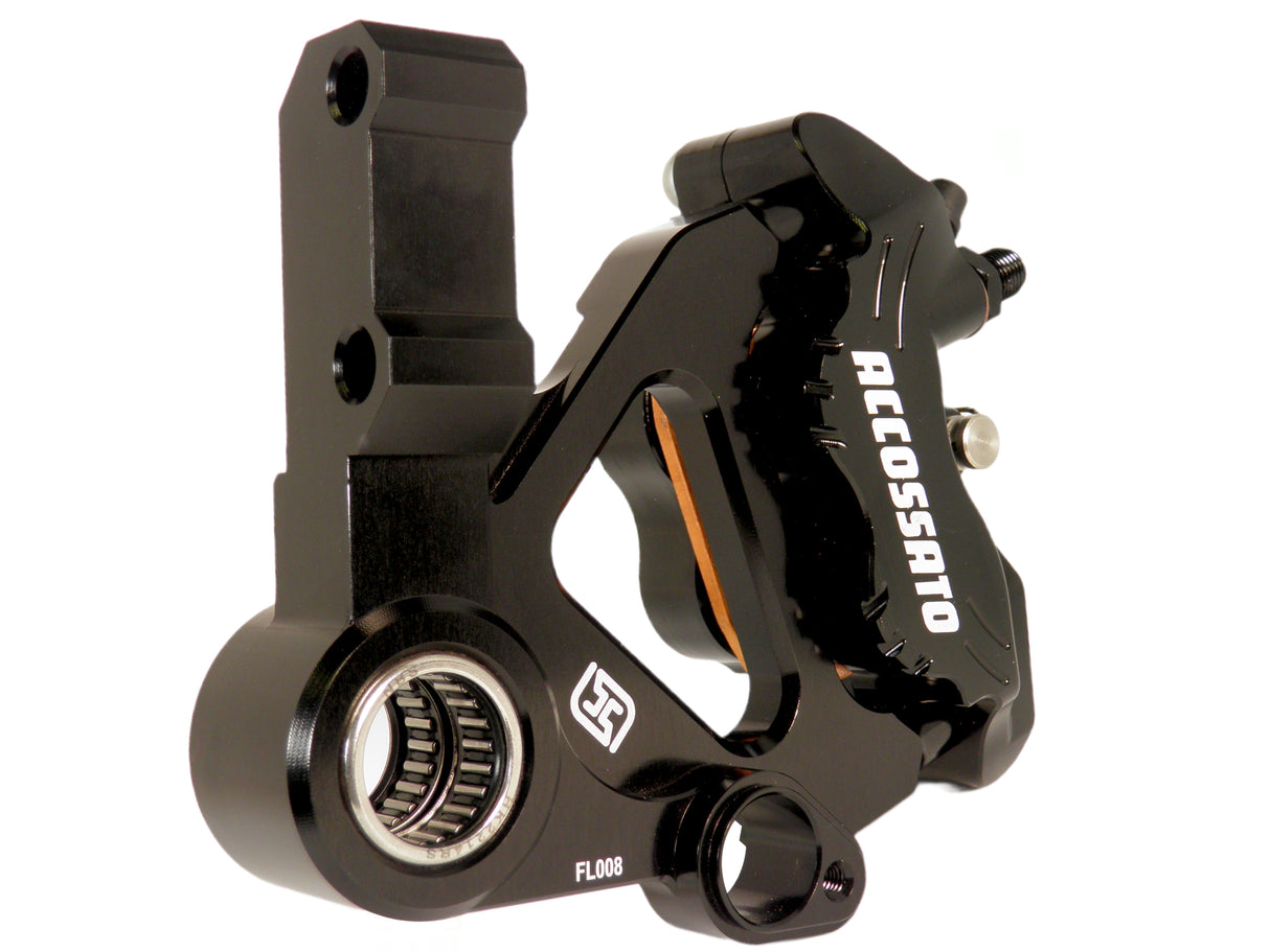 Kit Pinza Freno Radiale Anteriore PZ014 + Staffa di Montaggio per Vespa Primavera