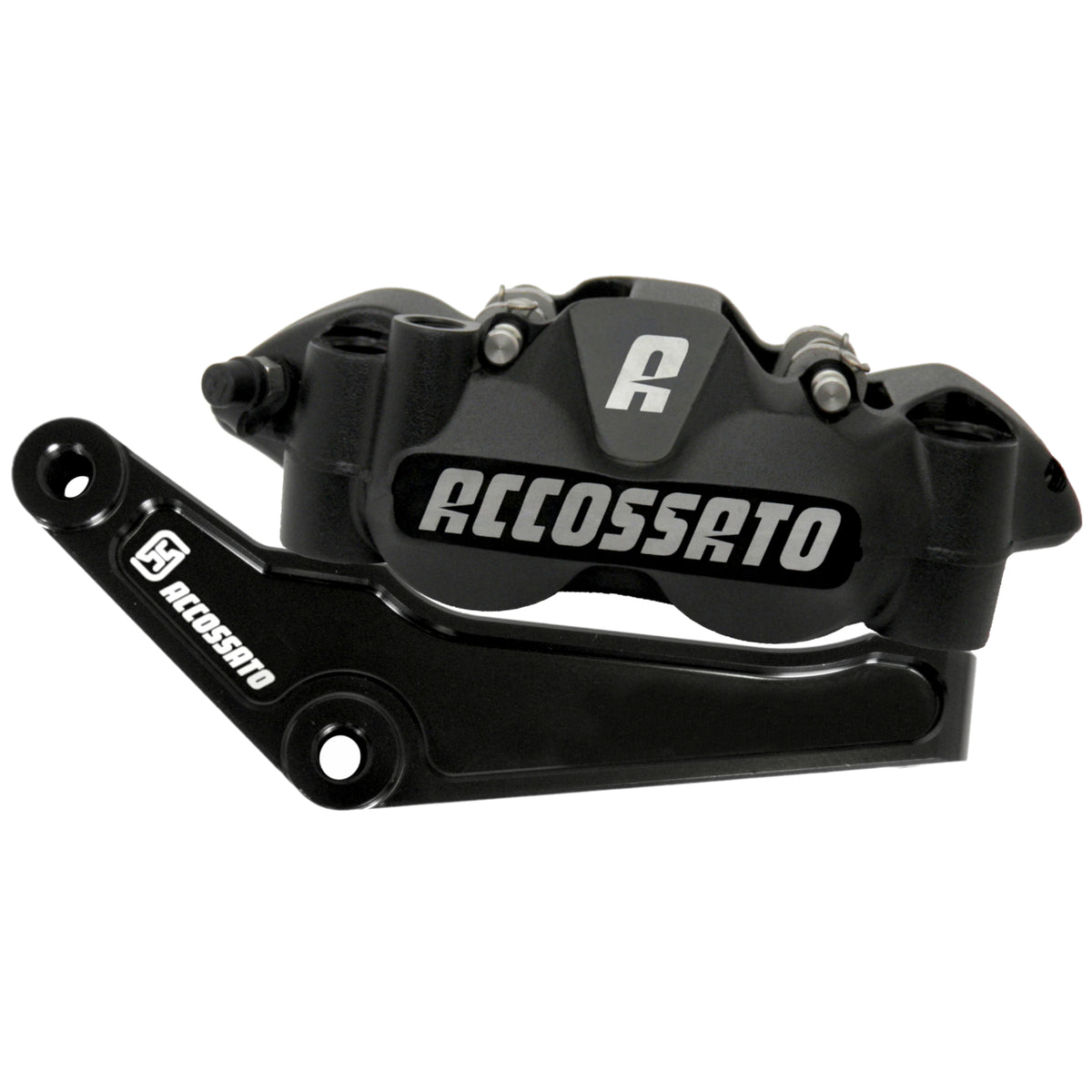 Kit Pinza Freno Radiale Anteriore + Flangia Freno Per Harley Davidson - Finitura Pinza: Ossidazione Nera, Tipo Pinza: Monoblocco