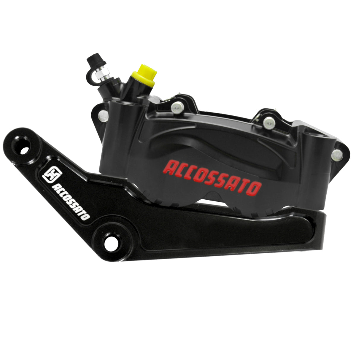 Kit Pinza Freno Radiale Anteriore + Flangia Freno Per Harley Davidson - Finitura Pinza: Ossidazione Nera, Tipo Pinza: Biblocco