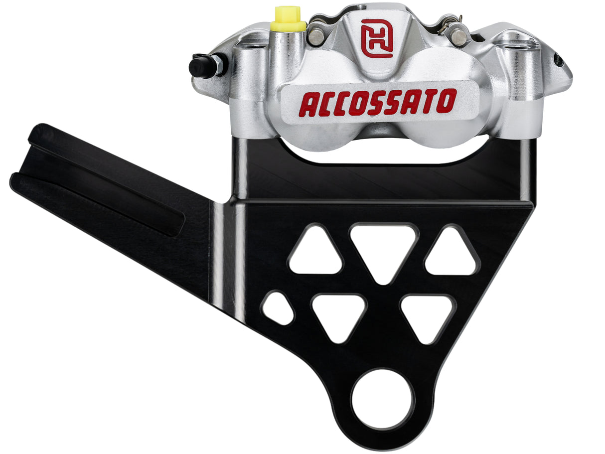 Kit Pinza Freno Radiale Posteriore + Flangia Freno Per Harley Davidson