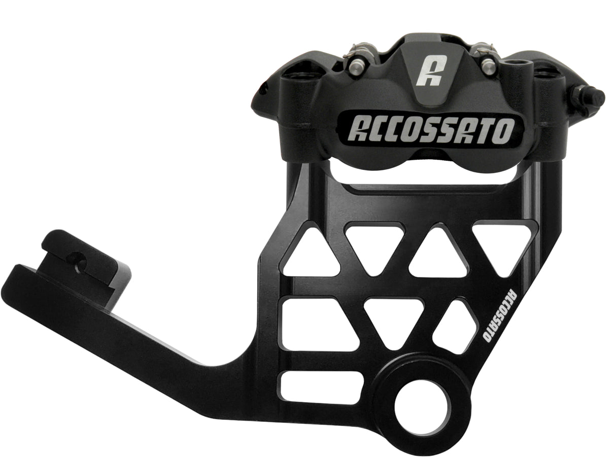 Kit Pinza Freno Radiale Posteriore + Flangia Freno Per Harley Davidson Touring - Tipo Pinza: Monoblocco