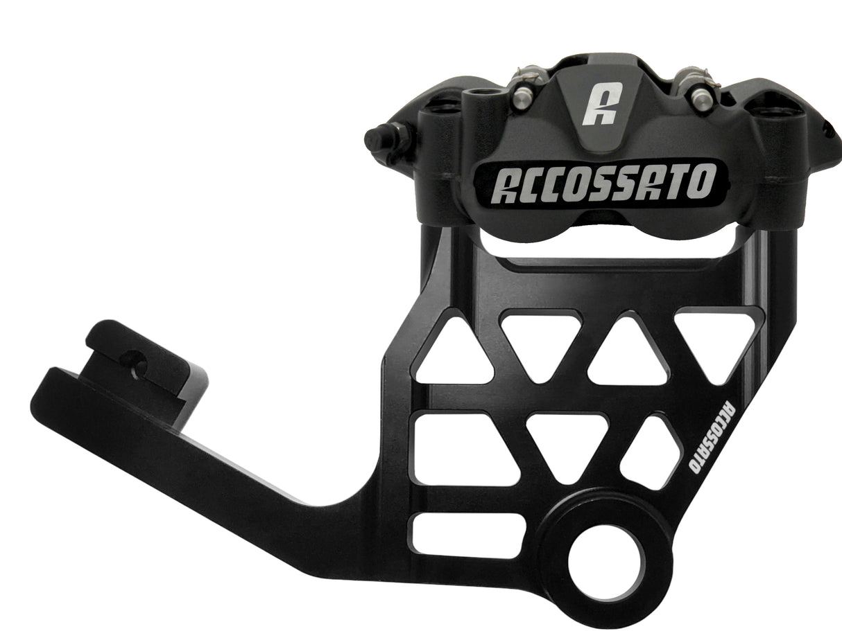 Kit Pinza Freno Radiale Posteriore + Flangia Freno Per Harley Davidson Touring - Tipo Pinza: Monoblocco