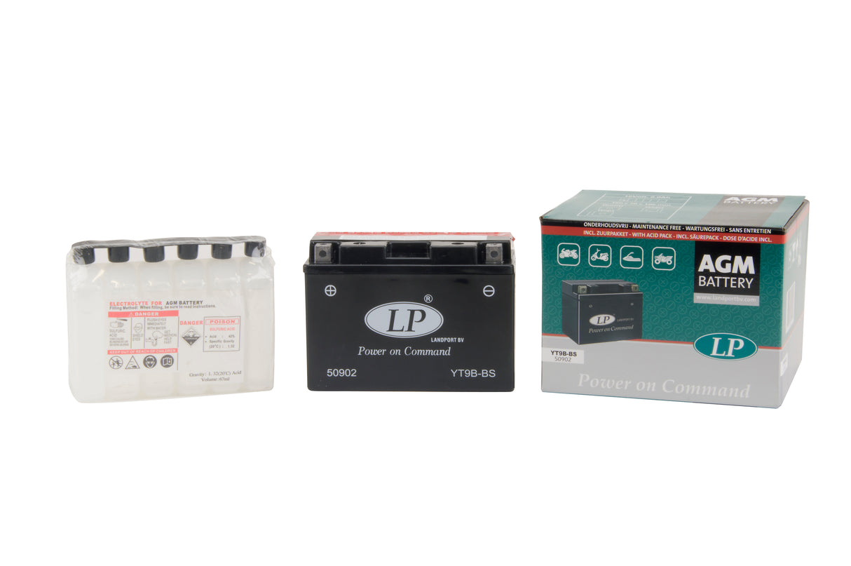 Batteria AGM Con Tecnologia AGM, 12V, Esenti Da Manutenzione, Acid Pack Compreso