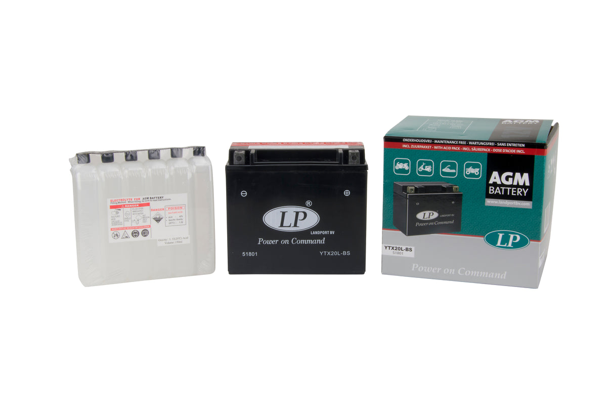 Batteria AGM Con Tecnologia AGM, 12V, Esenti Da Manutenzione, Acid Pack Compreso