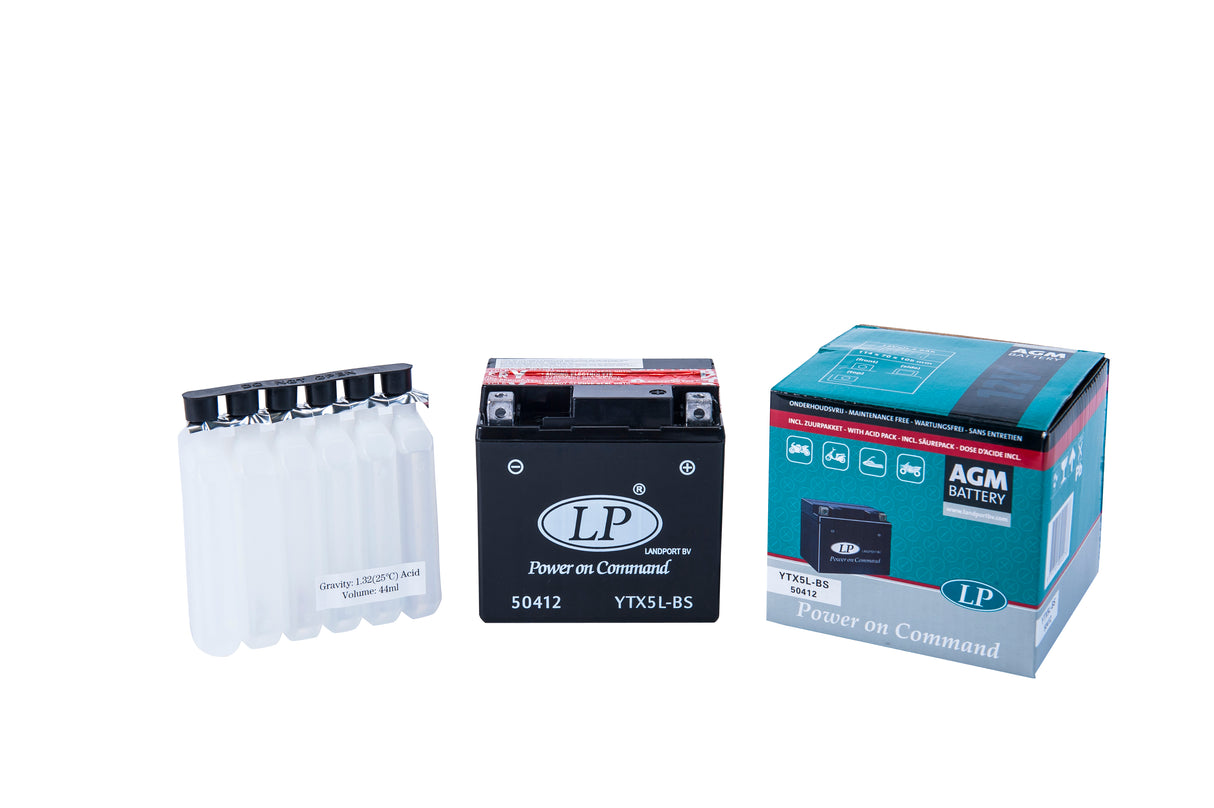 Batteria AGM Con Tecnologia AGM, 12V, Esenti Da Manutenzione, Acid Pack Compreso