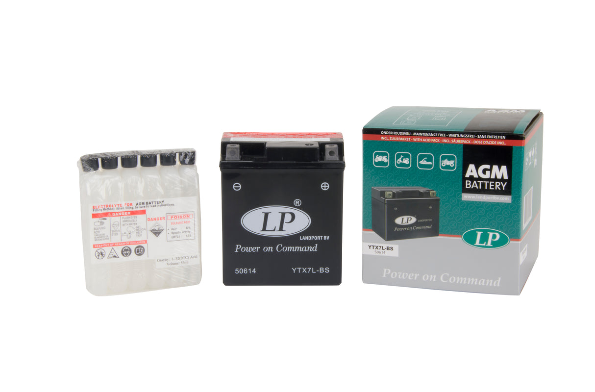 Batteria AGM Con Tecnologia AGM, 12V, Esenti Da Manutenzione, Acid Pack Compreso