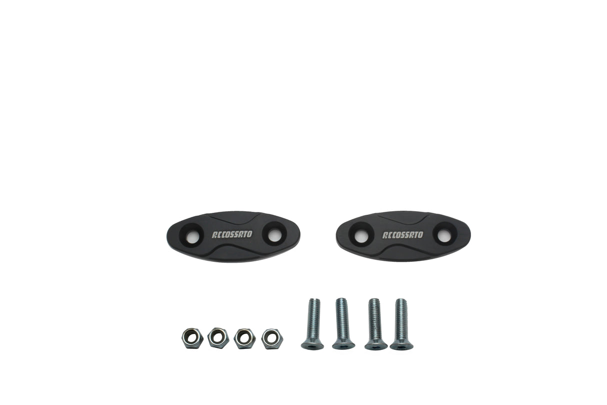 Tappi specchietti Accossato, ricavati in alluminio CNC e anodizzati in vari colori.. La confezione contiene 02 articoli