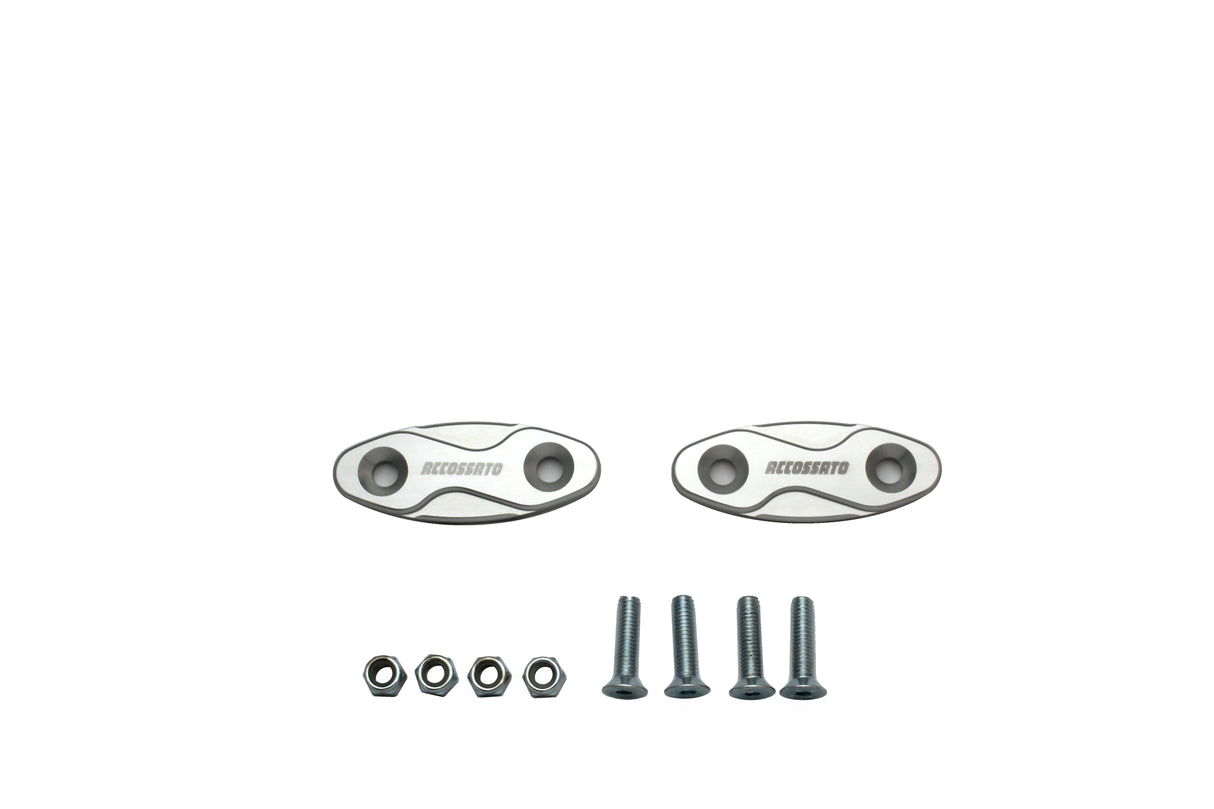 Tappi specchietti Accossato, ricavati in alluminio CNC e anodizzati in vari colori.. La confezione contiene 02 articoli