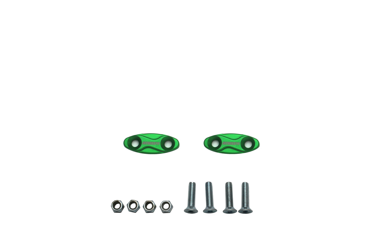 Tappi specchietti Accossato, ricavati in alluminio CNC e anodizzati in vari colori.. La confezione contiene 02 articoli