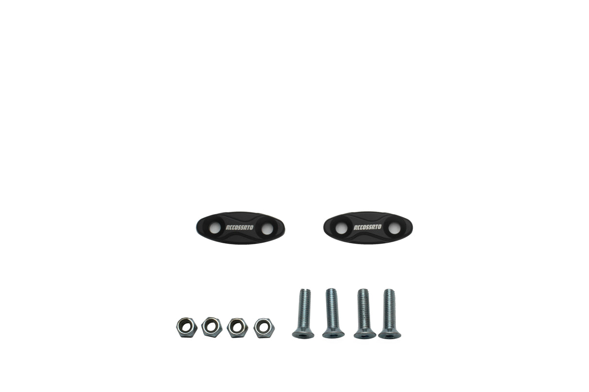 Tappi specchietti Accossato, ricavati in alluminio CNC e anodizzati in vari colori.. La confezione contiene 02 articoli