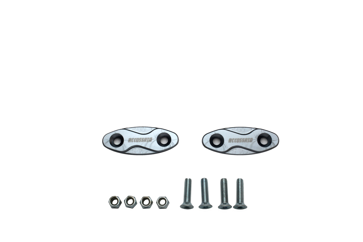 Tappi specchietti Accossato, ricavati in alluminio CNC e anodizzati in vari colori.. La confezione contiene 02 articoli