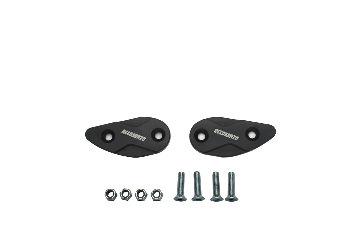 Tappi specchietti Accossato, ricavati in alluminio CNC e anodizzati in vari colori.. La confezione contiene 02 articoli