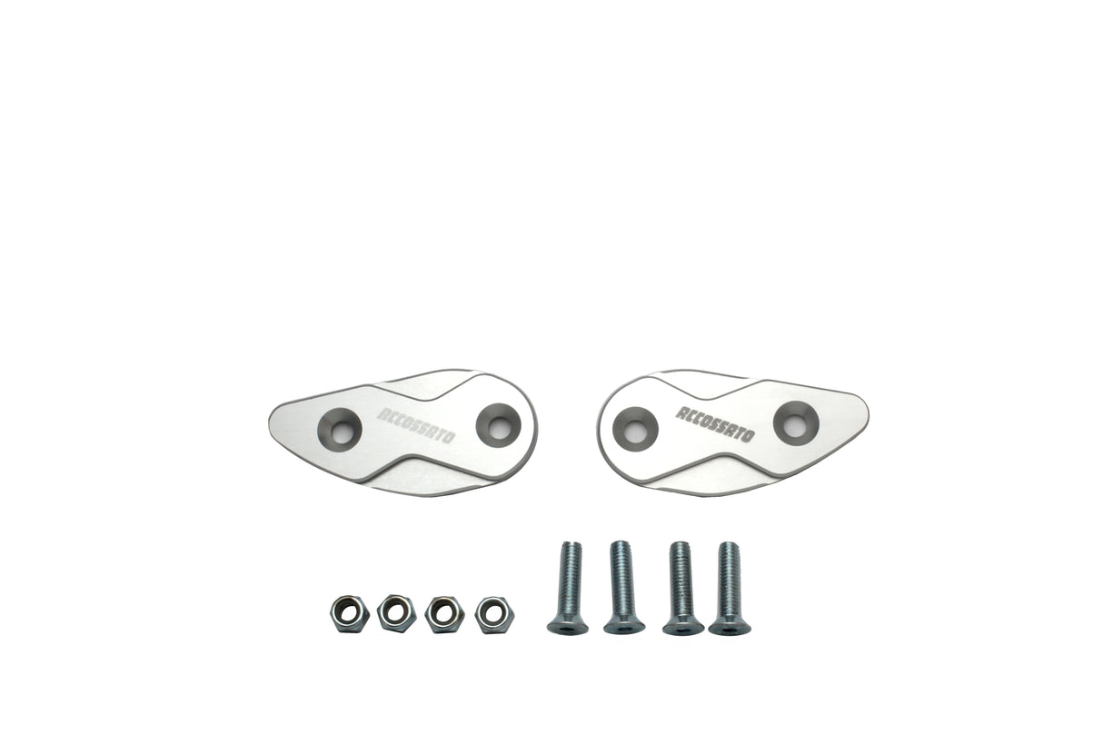 Tappi specchietti Accossato, ricavati in alluminio CNC e anodizzati in vari colori.. La confezione contiene 02 articoli